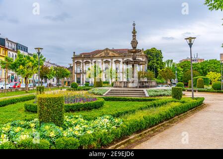 Vue sur le parc Campo das Hortas à Braga, Portugal Banque D'Images