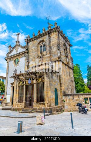 Casa e Capela dos Coimbra à Braga, Portugal Banque D'Images