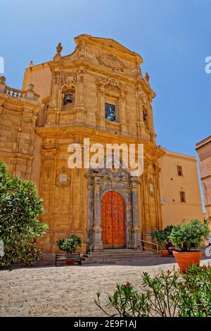 Chiesa dell'Addolorata Maria, à côté de la Porta Garibaldi à Marsala, province de Trapani, Sicile. Banque D'Images