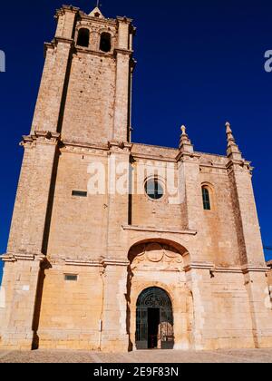 L'abbaye principale de l'église de la forteresse de la Mota - Fortaleza de la Mota, Castillo de Alcalá la Real. Alcalá la Real, Jaén, Andalucía, Espagne, Europe Banque D'Images