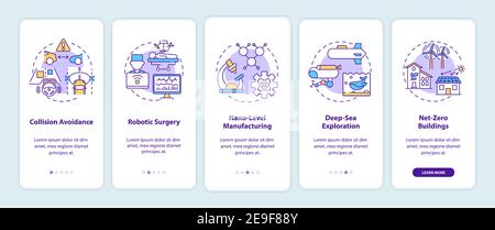 Avantages de l'utilisation du CPS intégration de l'écran de la page d'application mobile avec les concepts Illustration de Vecteur