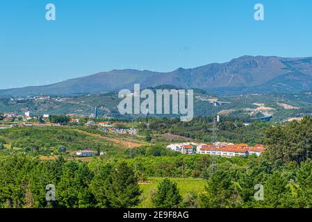 Vignobles près du domaine Casa de Mateus au Portugal Banque D'Images