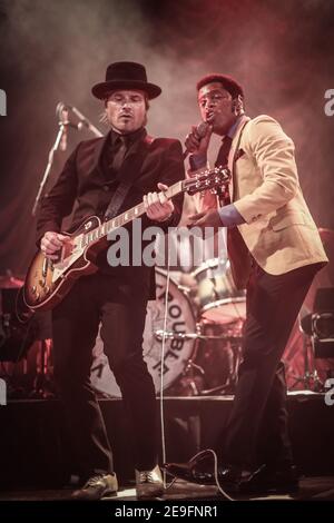 Vintage trouble finissant leur tournée européenne au Islington Assembly Hall Banque D'Images