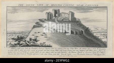 Vue sud du château de Beeston près de Chester. Auteur Buck, Nathaniel 9.17.b. Lieu de publication: [London] Éditeur: [N , S Buck] Date de publication: [1727] Type d'article: 1 imprimé Moyen: Gravure et gravure Dimensions: Platemark 18.5 x 37.0 cm. Ancien propriétaire : George III, roi de Grande-Bretagne, 1738-1820 Banque D'Images