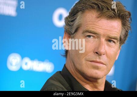 Pierce Brosnan assiste à une conférence de presse pour son nouveau film, 'Seraphim Falls', au Festival du film de Toronto, au Canada, le 13 septembre 2006. Photo par Olivier Douliery/ABACAPRESS.COM Banque D'Images