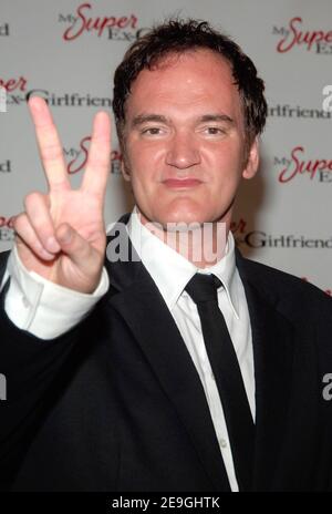 Quentin Tarantino participe à la première « My Super ex-friend » qui a eu lieu le 12 juillet 2006 au Clearview Chelsea 23th Street Theatre de New York City, NY, USA. Photo de Gregorio Binuya/ABACAPRESS.COM Banque D'Images