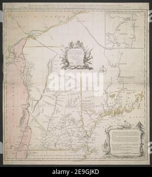 Une CARTE PRÉCISE de LA PROVINCE DE NEW HAMPSHIRE DE SA Majesté EN NOUVELLE-ANGLETERRE, tirée des RELEVÉS RÉELS de toutes les parties habitées, et de la meilleure information de ce qui est inhabité, ainsi que de l'information adjacente carte du compte: Titre: Une CARTE PRÉCISE de LA PROVINCE DU NEW HAMPSHIRE DE SA Majesté EN NOUVELLE-ANGLETERRE, tirée des RELEVÉS RÉELS de toute la partie habitée, et des meilleures informations sur ce qui est inhabité, ainsi que les pays voisins, qui expose le Théâtre de cette guerre dans cette partie du monde 120.25. Lieu de publication: [London Banque D'Images