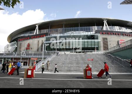 Vue générale pendant le match international amical, Brésil contre Argentine au stade Emirates, à Londres, Royaume-Uni, le 3 septembre 2006. Le Brésil a gagné 3-0. Photo de Christian Liewig/ABACAPRESS.COM Banque D'Images