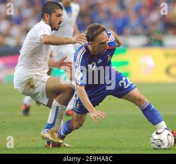 Frank Ribery, de France, est en compétition lors du match de qualification de l'UEFA European Cup Group B 2008 France contre Italie, au Stade de France à Saint-Denis, dans le nord de Paris. La France a gagné 3-1, le 6 septembre 2006. Photo de Guibbbbbaud-Taamalah/Cameleon/ABACAPRESS.COM Banque D'Images