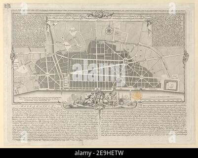 UN PLAN DE RECONSTRUCTION DE LA VILLE DE LONDRES APRÈS LE GRAND INCENDIE EN 1666 AUTEUR ROOKER, EDWARD 20.20. Lieu de publication: [London] Éditeur: Publish'd October 3d. 1749 , vendu par les propriétaires à la tête de Palladio à long Acre. Prix un shilling, Date de publication: [Octobre 3 1749] Type d'article: 1 carte Moyen: Gravure en copperplate Dimensions: 17 x 33.3 cm ancien propriétaire: George III, Roi de Grande-Bretagne, 1738-1820 Banque D'Images