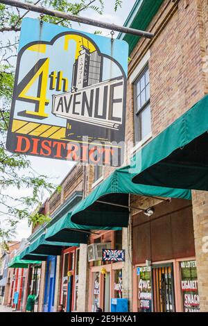 Birmingham Alabama, 4th Avenue District signe quartier historique, Banque D'Images