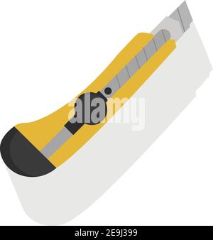 Scalpel jaune, illustration, vecteur sur fond blanc. Illustration de Vecteur