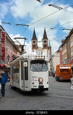 Würzburg / Allemand - Oct 23 2016 : UNE vue de Würzburg pendant la journée dans le centre de la ville c'est une destination touristique populaire. Banque D'Images