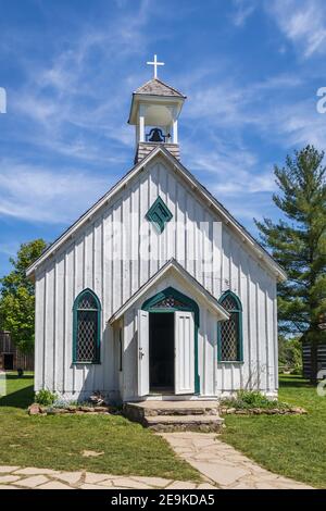 Église historique de ball's Falls Banque D'Images