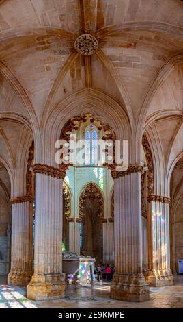 BATALHA, PORTUGAL, 28 MAI 2019 : tombe du roi Jean-I dans le monastère de Batalha, Portugal Banque D'Images