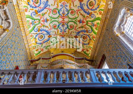 COIMBRA, PORTUGAL, 21 MAI 2019 : Chapelle de Sao Miguel à l'université de Coimbra au Portugal Banque D'Images