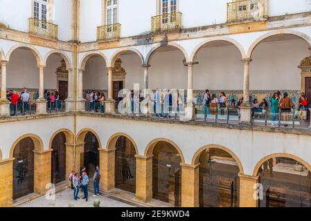 COIMBRA, PORTUGAL, 21 MAI 2019 : cour intérieure de l'université de Coimbra au Portugal Banque D'Images