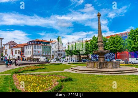 BRAGA, PORTUGAL, 22 MAI 2019 : vue de la place de Carlos Amarante à Braga, Portugal Banque D'Images