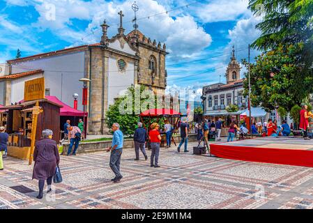 BRAGA, PORTUGAL, 22 MAI 2019 : Casa e Capela dos Coimbra à Braga, Portugal Banque D'Images