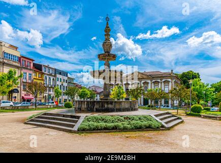 BRAGA, PORTUGAL, 23 MAI 2019 : vue sur le parc Campo das Hortas à Braga, Portugal Banque D'Images