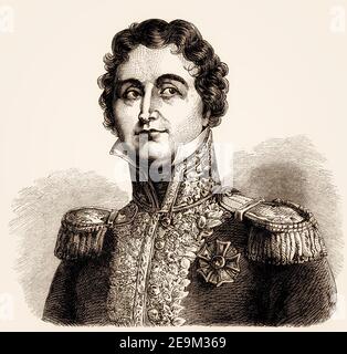 Maréchal général Jean-de-Dieu Soult, des batailles britanniques sur terre et mer par James Grant Banque D'Images