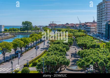 VIANA DO CASTELO, PORTUGAL, 24 MAI 2019: Jardin public à Viana do Castelo au Portugal Banque D'Images