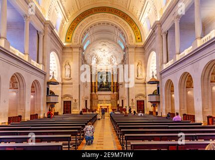 FATIMA, PORTUGAL, 27 MAI 2019 : intérieur du célèbre sanctuaire de Fatima au Portugal Banque D'Images