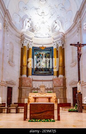 FATIMA, PORTUGAL, 27 MAI 2019 : intérieur du célèbre sanctuaire de Fatima au Portugal Banque D'Images