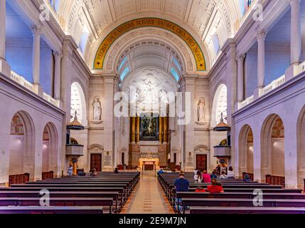 FATIMA, PORTUGAL, 27 MAI 2019 : intérieur du célèbre sanctuaire de Fatima au Portugal Banque D'Images