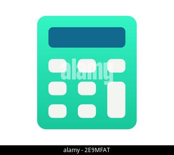 calculatrice calculer le nombre une seule icône isolée avec un vecteur de style dégradé illustration de la conception Banque D'Images