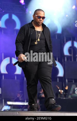 Twickenham, Royaume-Uni. 1st juin 2013. Timbaland se produit sur scène au concert Sound of change au Chime for change au stade Twickenham de Twickenham. Crédit: S.A.M./Alamy CRÉDIT: S.A.M./Alamy Banque D'Images