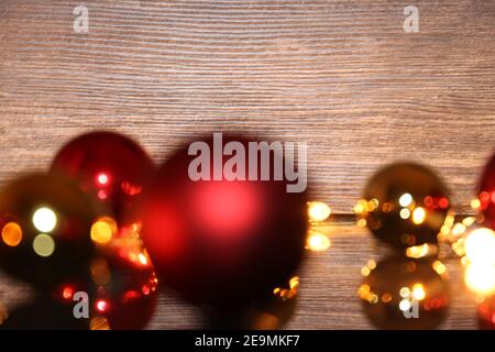 Boules d'arbre de Noël comme motif de Noël Banque D'Images