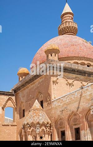 Palais Ishak Pasha du XVIIe siècle / İshak Paşa Sarayı, palais de l'époque ottomane dans le district Doğubeyazıt de la province de Ağrı, dans l'est de la Turquie Banque D'Images