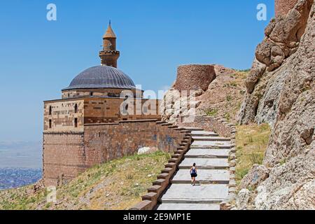 Palais Ishak Pasha du XVIIe siècle / İshak Paşa Sarayı, palais de l'époque ottomane dans le district Doğubeyazıt de la province de Ağrı, dans l'est de la Turquie Banque D'Images