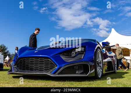 Zenvo TSR-S fait ses débuts dans le monde au Concours d’élégance Au Palais de Blenheim le 26 septembre 2020 Banque D'Images