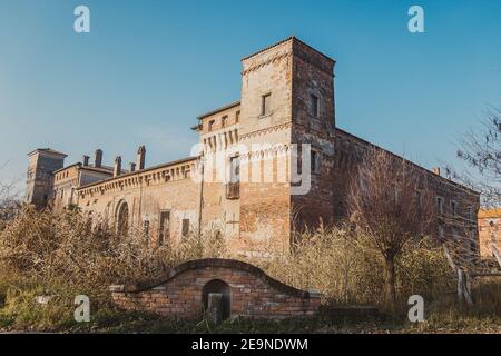 Castello di Padernello, Italie Banque D'Images