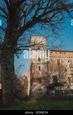 Castello di Padernello, Italie Banque D'Images