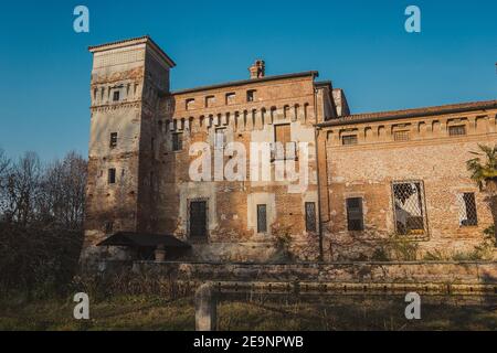 Castello di Padernello, Italie Banque D'Images