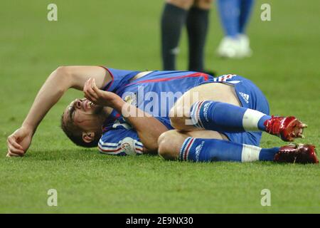 Franck Ribery en France lors de la coupe d'Europe de l'UEFA 2008 Groupe B, match de qualification France contre Îles Féroé au Stade Bonal, à Montbeliard, France, le 11 octobre 2006. La France a gagné 5-0. Photo de Nicolas Gouhier/Cameleon/ABACAPRESS.COM Banque D'Images