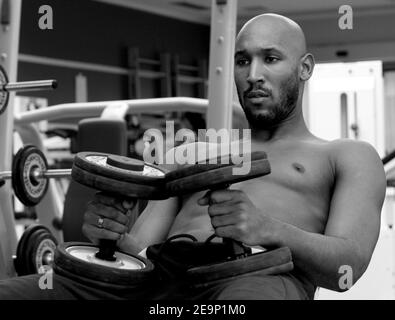 Photo non datée des Bolton Wanderers et du footballeur français Nicolas Anelka, sur l'île de la Martinique. Photo de Christian Liewig/ABACAPRESS.COM Banque D'Images