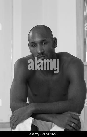 Photo non datée des Bolton Wanderers et du footballeur français Nicolas Anelka, sur l'île de la Martinique. Photo de Christian Liewig/ABACAPRESS.COM Banque D'Images