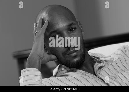 Photo non datée des Bolton Wanderers et du footballeur français Nicolas Anelka, sur l'île de la Martinique. Photo de Christian Liewig/ABACAPRESS.COM Banque D'Images