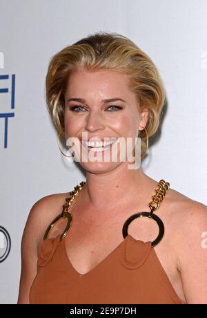 Rebecca Romijn participe à l'AFI Fest 2006 à Arclight Hollywood à Los Angeles, CA, USA, le 10 novembre 2006. Photo de Lionel Hahn/ABACAPRESS.COM Banque D'Images