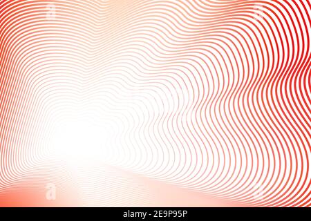 Lignes de teintes rouges taquantes. Cadre de couleur vectorielle, courbes ondulées. Arrière-plan abstrait rayé. Modèle fractal, concept flash. Design art. EPS10 Illustration de Vecteur