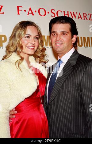 Vanessa Trump et Donald Trump Jr arrivent pour leur anniversaire et pour soutenir l'opération Smile, qui s'est tenue au magasin FAO Schwartz à New York, NY, USA, le 11 décembre 2006. Photo de Gerald Holubowicz/ABACAPRESS.COM Banque D'Images