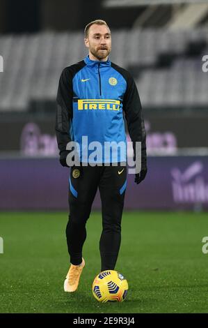 Florence, Italie. 5 février 2021. Florence, Italie, Stade Artemio Franchi, 05 février 2021, Christian Eriksen (FC Internazionale) pendant l'ACF Fiorentina vs FC Internazionale - football italien série A Match Credit: Matteo Papini/LPS/ZUMA Wire/Alay Live News Banque D'Images