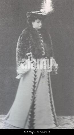 Veste en fourrure mole, 1910. Banque D'Images