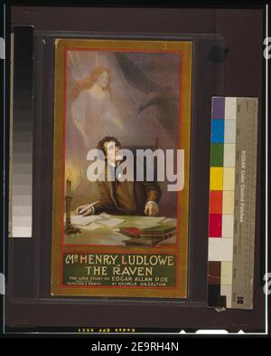 M. Henry Ludlowe dans le corbeau l'histoire d'amour d'Edgar Allan PoE par George Hazelton. Banque D'Images