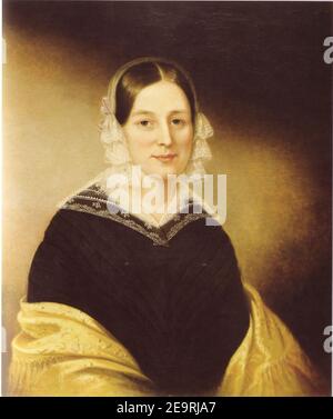 Mme william Crane sarah miriam peale. Banque D'Images