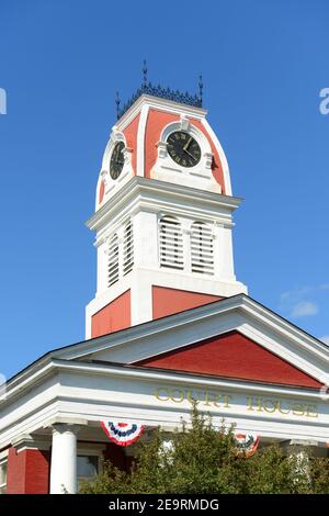 Palais de justice de Washington County Building au centre-ville de Montpelier, État du Vermont VT, États-Unis. Banque D'Images